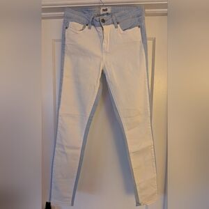 PAIGE Women's Two-Tone Skinny Jeans